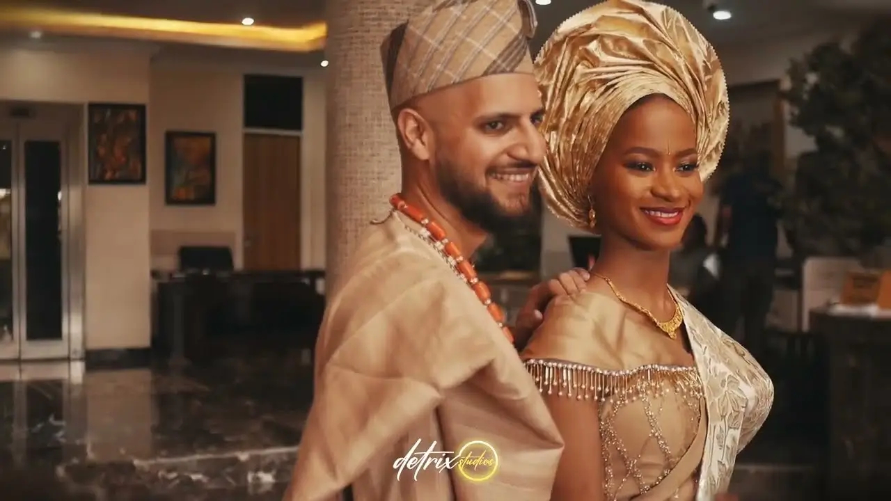 Cinematic Indian-Nigerian wedding video edited by expert Nigerian video editor