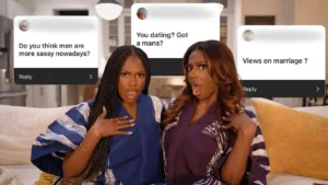 YouTube Q&A video editing example – sister and best friend